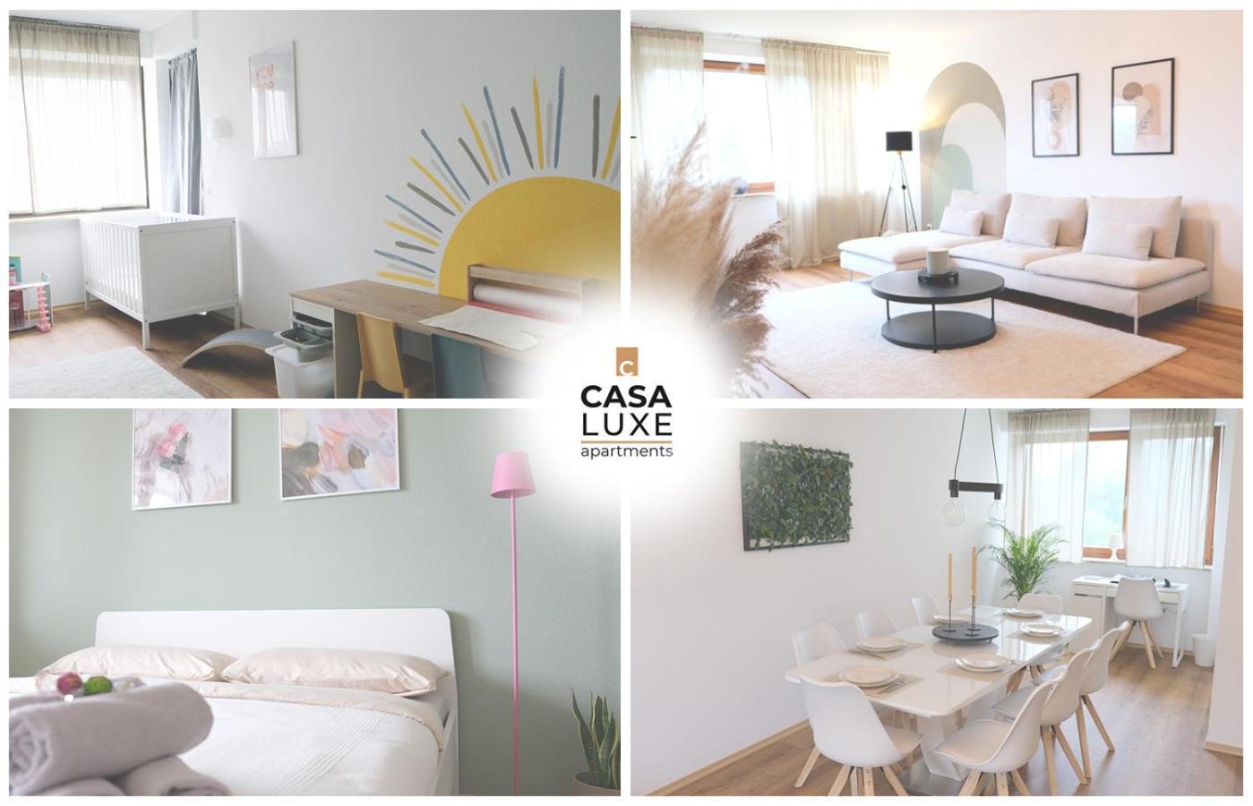 Casa Luxe - 120Qm - Zentral - Familienfreundlich - Parkplatz - 5Km Zum Legoland Apartment Gunzburg Bagian luar foto